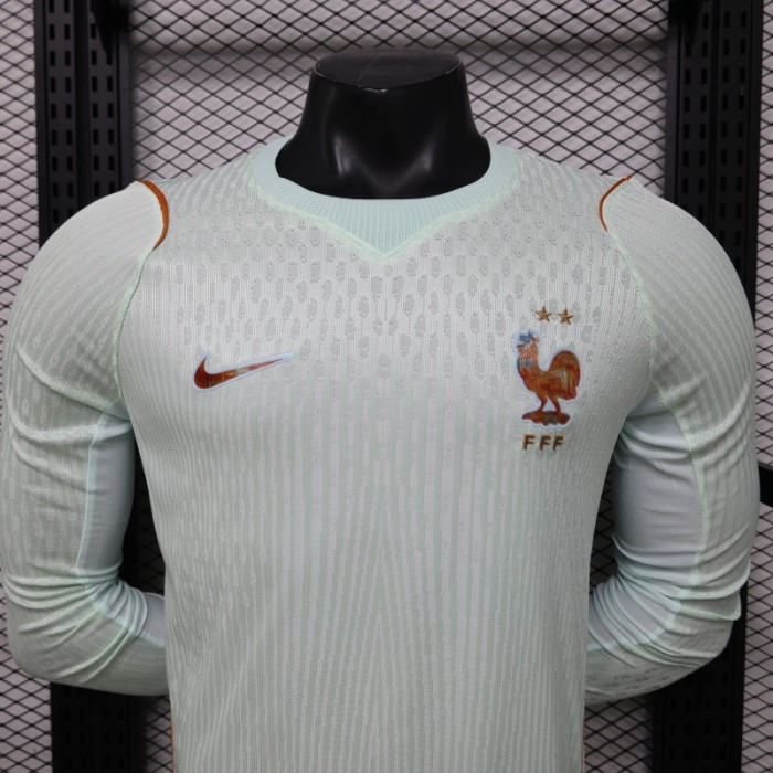 Player Version 26/27 France Mint Green Away Long Sleeve Jersey