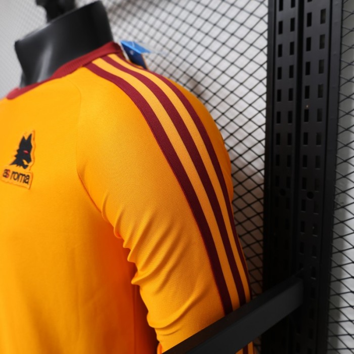 Player Version 2026 AS Roma x Adidas Originals Orange Special Edition Long Sleeve Jersey