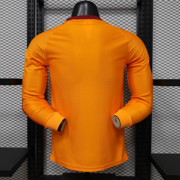 Player Version 2026 AS Roma x Adidas Originals Orange Special Edition Long Sleeve Jersey