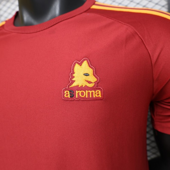 Player Version 2026 AS Roma x Adidas Originals Retro Deep Red Home Jersey
