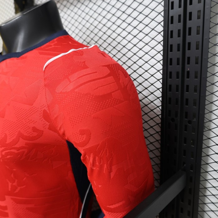 Player Version 26/27 England Away Red Long Sleeve Jersey