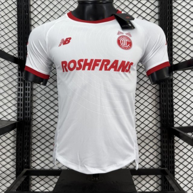 Player Version 26/27 Deportivo Toluca FC New Balance Away White Red Jersey