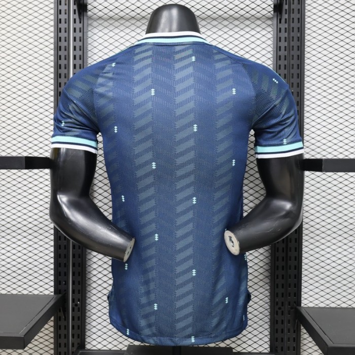 Player Version 2026 Germany  Navy Blue with Zigzag Pattern Away Jersey