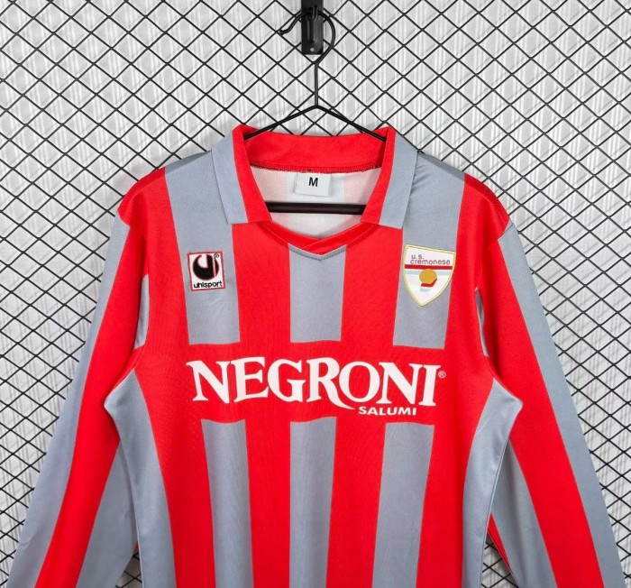 Retro 1995/96 US Cremonese Home Long Sleeve Jersey