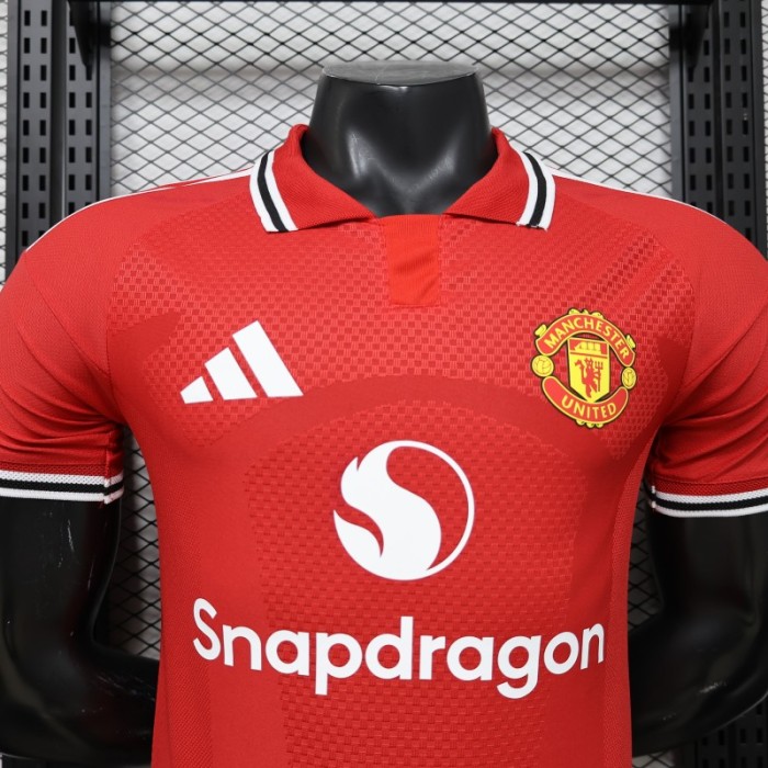 Player Version 25/26 Manchester United Red  Home Jersey