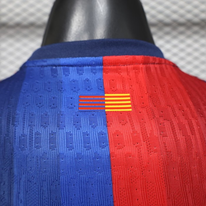 Player Version 25/26 FC Barcelona Blue & Red Vertical Stripes with Spotify Home Jersey