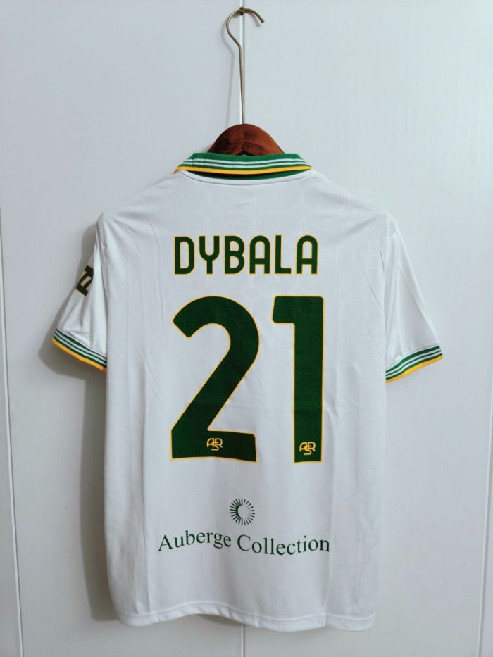 25/26 AS Roma Third White Jersey With Full Sponsors
