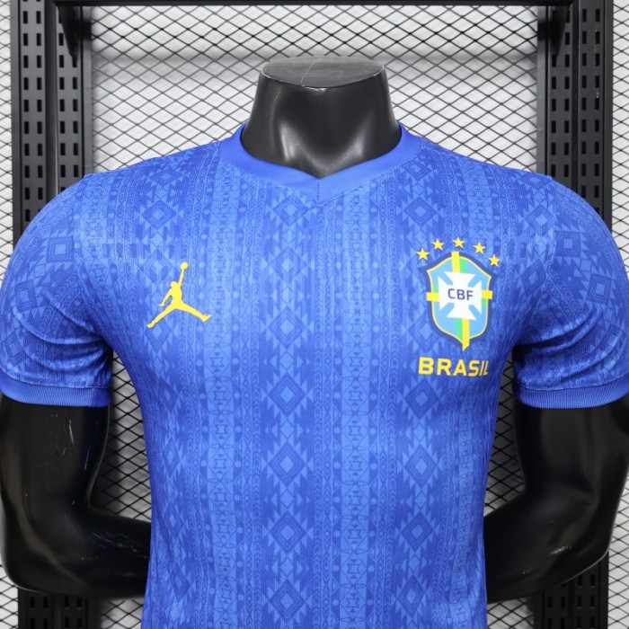 Player Version 2026 Brazil Away Blue Special Edition Jersey