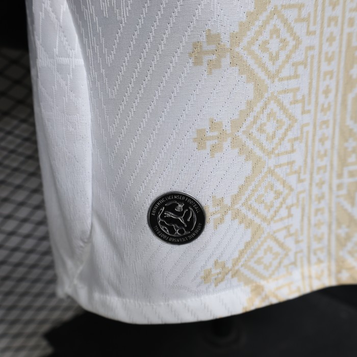 Player Version 26/27  Morocco  Away  White & Gold Amazigh Pattern Jersey