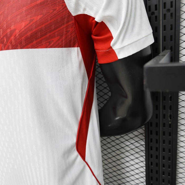 Player Version 26/27 Turkey  Away  White & Red Flag Panel Jersey