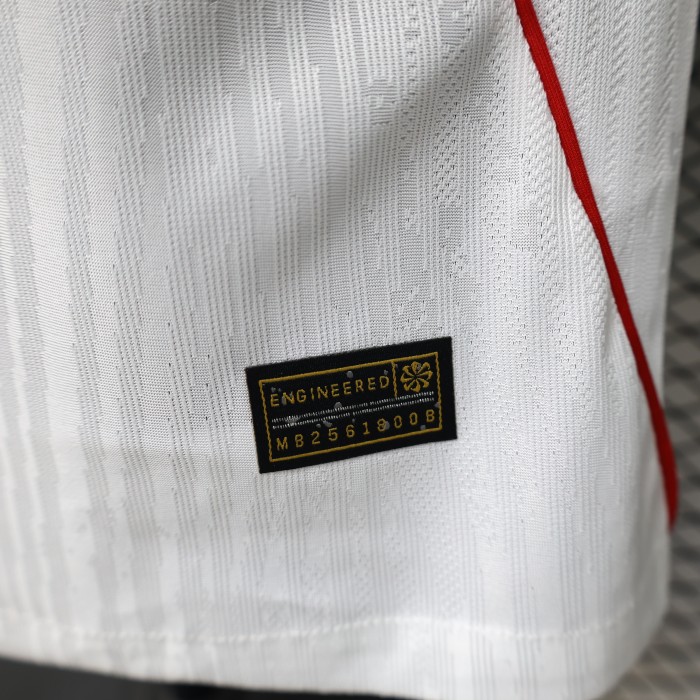 Player Version 26/27 Turkey  Away  White & Red Flag Panel Jersey