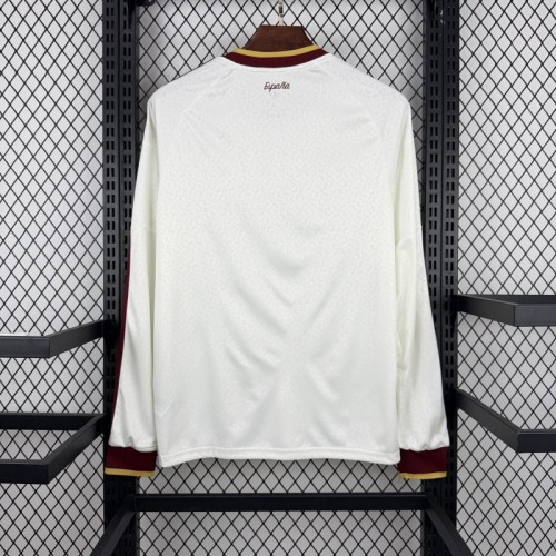 2026 Mens Spain World Cup Away Long Sleeve Jersey