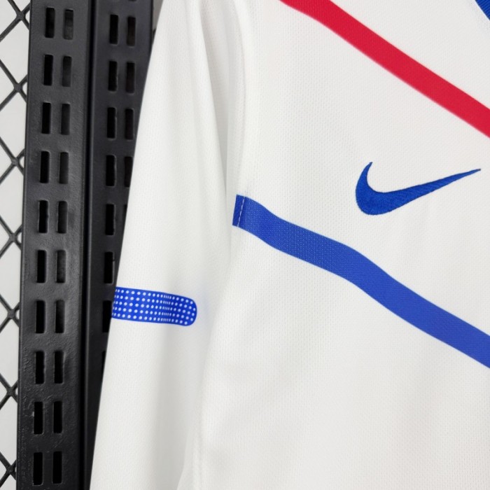 2012 Retro France Away Long Sleeve Jersey