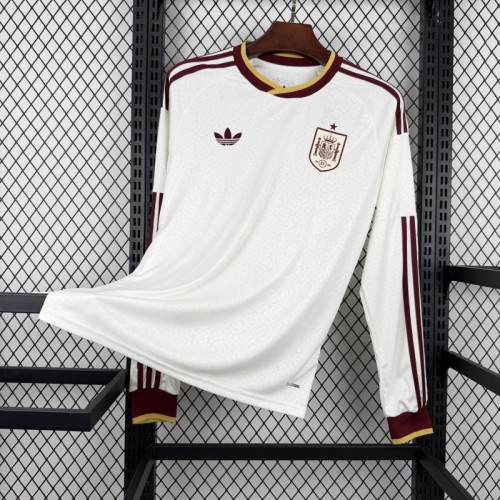 2026 Mens Spain World Cup Away Long Sleeve Jersey