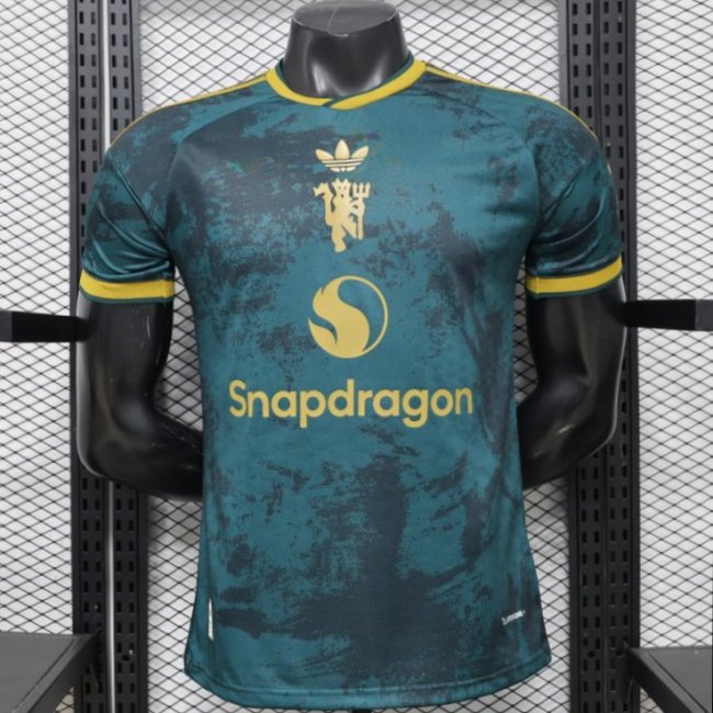 Player Version 26/27 Manchester United Teal & Gold Third Special Edition Jersey