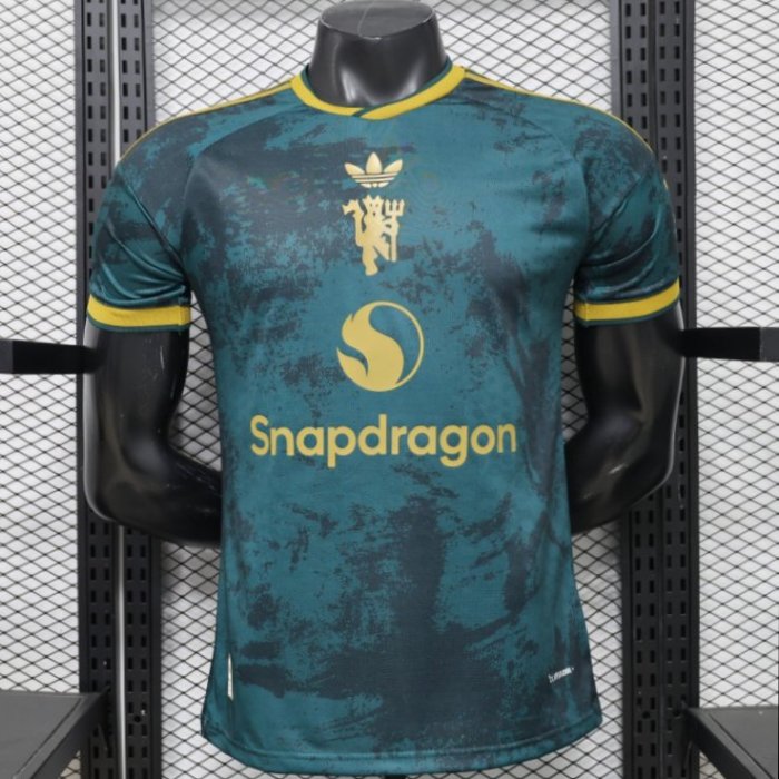 Player Version 26/27 Manchester United Teal & Gold Third Special Edition Jersey