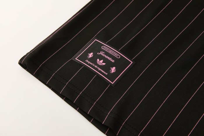 2026/27 Inter Miami CF Black Pinstripe Short Sleeve+Soccer Shorts