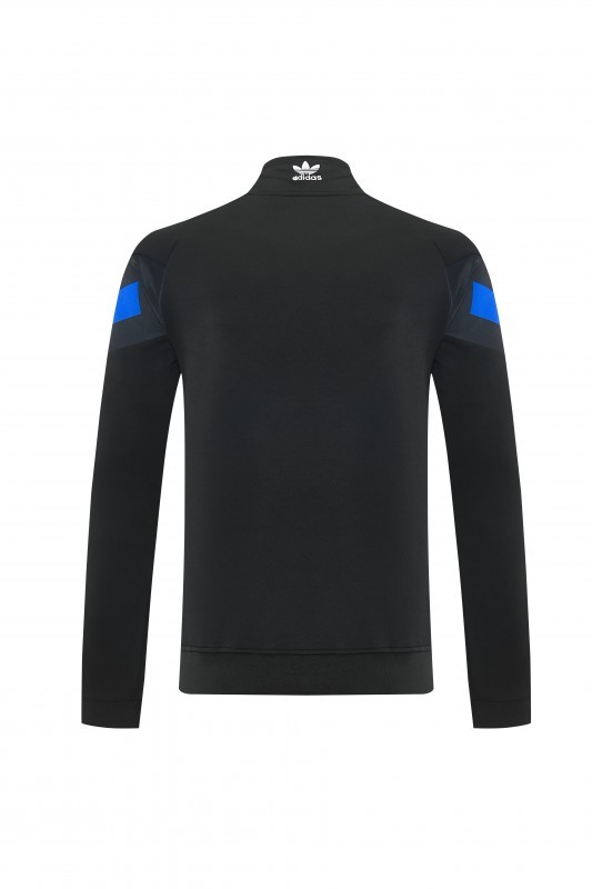 2026/27 Adidas Originals Black & Royal Blue Full Zipper Jacket Tracksuit + Long Pants