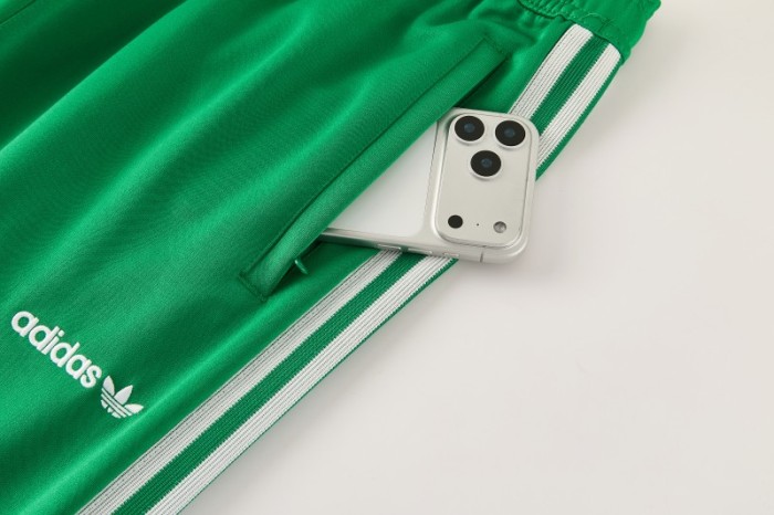 2026/27 Mexico  Green & Red Retro Full Zipper Jacket Tracksuit + Long Pants (Adidas Originals)