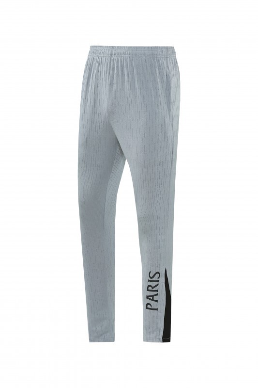 2026/27 Paris Saint-Germain White  Half Zipper Jacket Tracksuit + Light Grey Long Pants