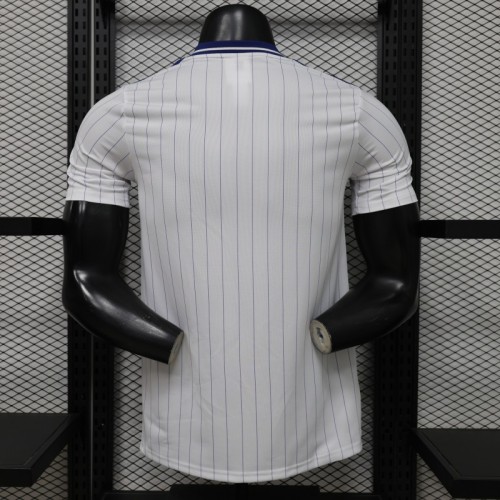 Player Version 26/27 Millonarios FC White & Navy Blue Pinstripe Retro Special Edition Home Jersey