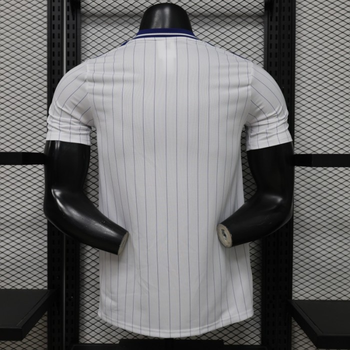 Player Version 26/27 Millonarios FC White & Navy Blue Pinstripe Retro Special Edition Home Jersey