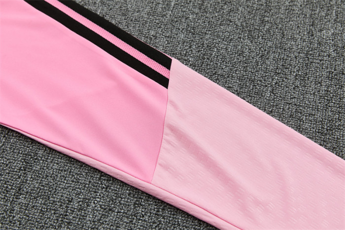26/27 Inter Miami CF Pink  Half Zipper Jacket Tracksuit + Black Long Pants