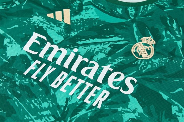 26/27 Real Madrid Green Camouflage  Short Sleeve+Soccer Shorts