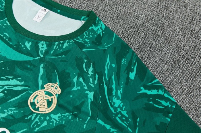 26/27 Real Madrid Green Camouflage  Short Sleeve+Soccer Shorts