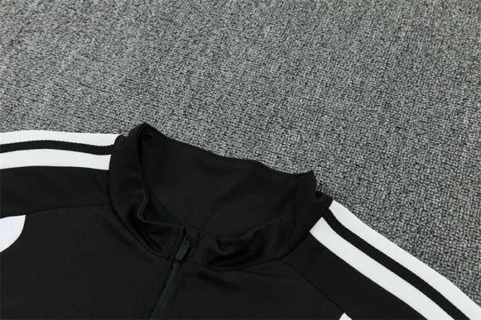 26/27 Spain Black & White Half Zipper Jacket Tracksuit + Long Pants