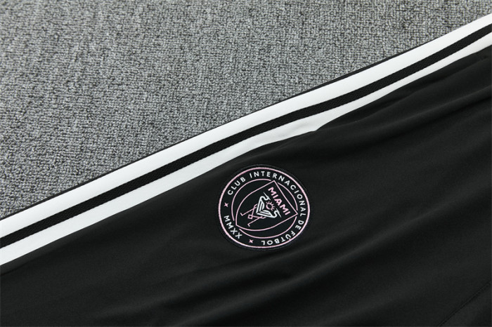 26/27 Inter Miami CF Pink  Half Zipper Jacket Tracksuit + Black Long Pants