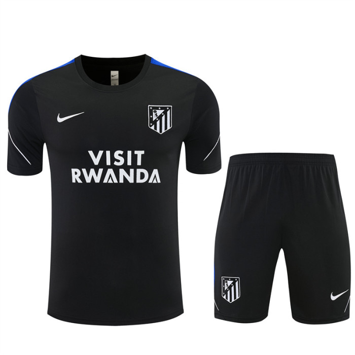 26/27 Atletico Madrid Black Short Sleeve+Soccer Shorts