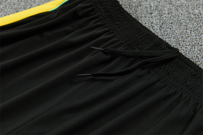 26/27 Brazil Black & Yellow Half Zipper Jacket Tracksuit + Long Pants