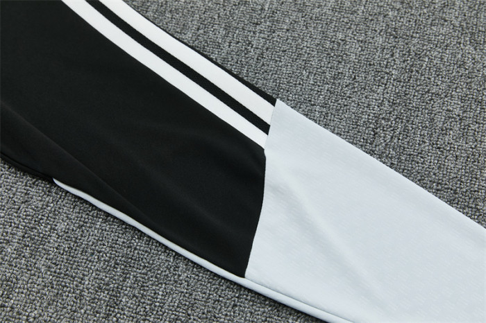 26/27 Spain Black & White Half Zipper Jacket Tracksuit + Long Pants