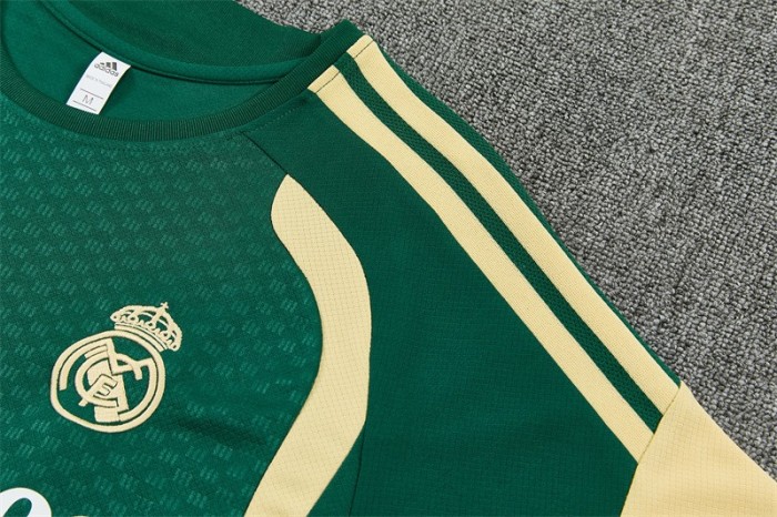 26/27 Real Madrid Green & Cream  Short Sleeve+Soccer Shorts