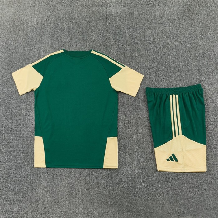 26/27 Real Madrid Green & Cream  Short Sleeve+Soccer Shorts
