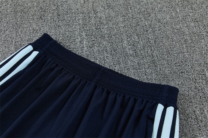 26/27 Argentina White & Light Blue Radial Stripe Short Sleeve+Soccer Shorts