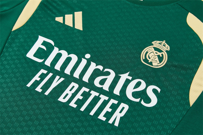 26/27 Real Madrid Green & Cream  Short Sleeve+Soccer Shorts