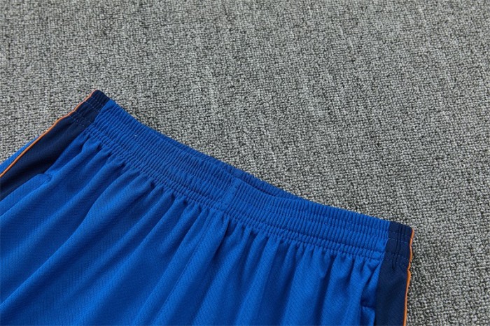 26/27 France Blue & Orange Short Sleeve+Soccer Shorts