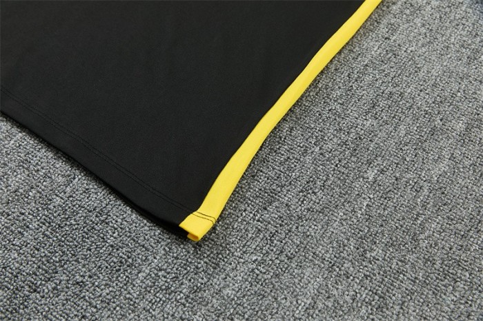26/27 Brazil Black & Yellow Half Zipper Jacket Tracksuit + Long Pants