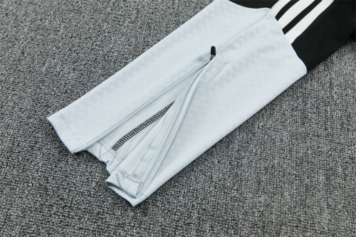 26/27 Spain Black & White Half Zipper Jacket Tracksuit + Long Pants
