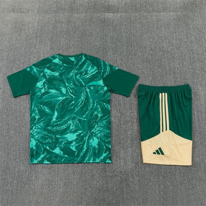 26/27 Real Madrid Green Camouflage  Short Sleeve+Soccer Shorts