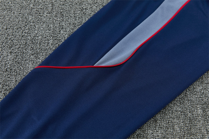 26/27 England Navy Blue  Half Zipper Jacket Tracksuit + Long Pants (Nike)