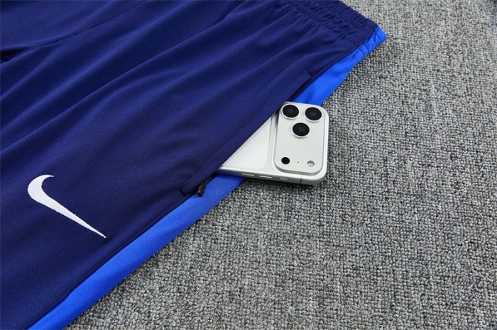 26/27 Inter Milan Dark Navy Blue Half Zipper Jacket Tracksuit + Long Pants