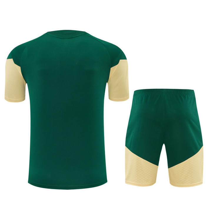 26/27 Real Madrid Green & Cream  Short Sleeve+Soccer Shorts