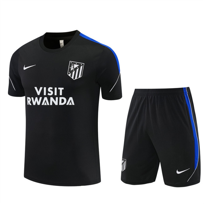 26/27 Atletico Madrid Black Short Sleeve+Soccer Shorts