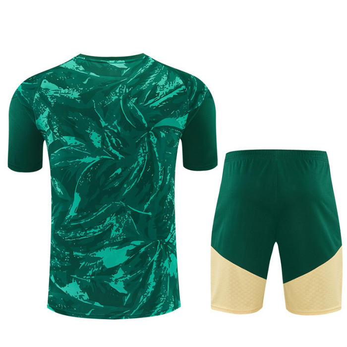 26/27 Real Madrid Green Camouflage  Short Sleeve+Soccer Shorts
