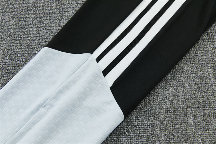 26/27 Spain Black & White Half Zipper Jacket Tracksuit + Long Pants