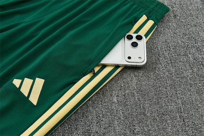 26/27 Real Madrid Green & Cream  Half Zipper Jacket Tracksuit + Long Pants