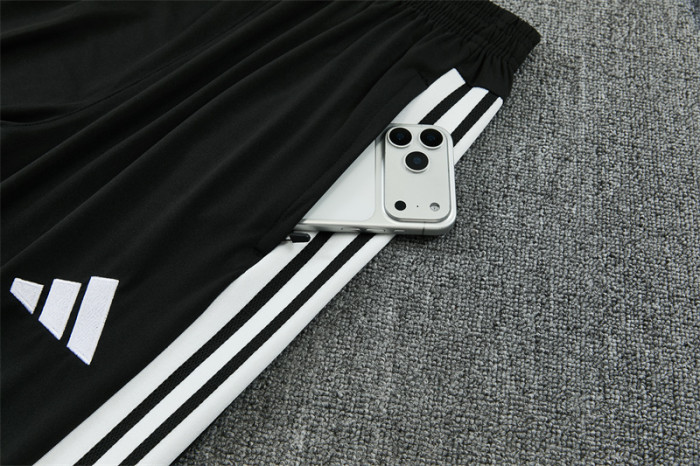 26/27 Spain Black & White Half Zipper Jacket Tracksuit + Long Pants